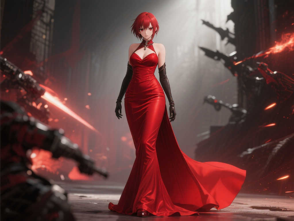 最终幻想7：重生》蒂法新造型：红裙魅惑风姿绰约