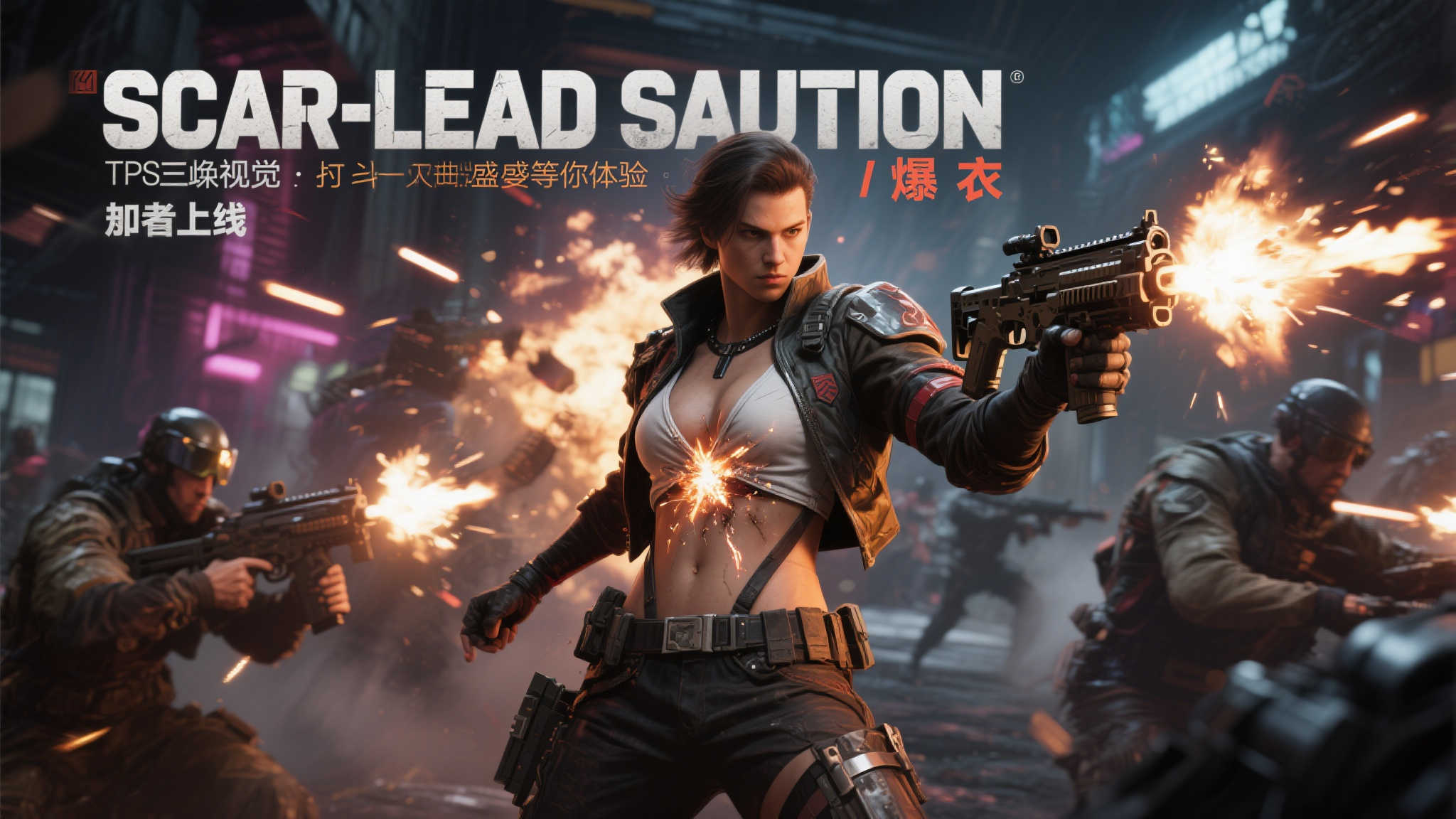震撼来袭!TPS游戏《Scar-Lead Salvation》即将开启爆衣新体验! 引言:一场视觉与战斗的双重盛宴等你体验!